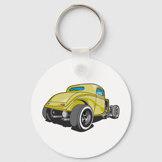 Hot Rod Keychain (Front)