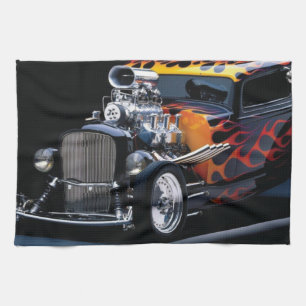 Hot rod kitchen towel
