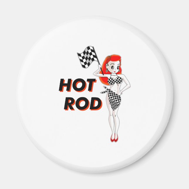 Hot Rod Magnet (Front)