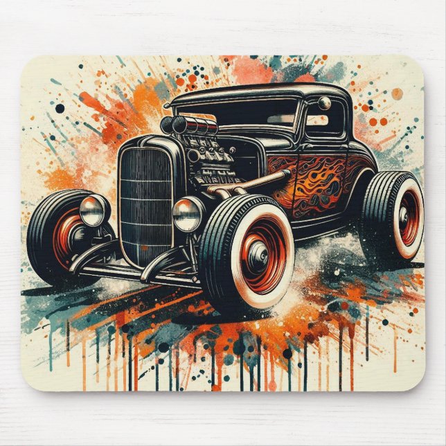 Hot Rod Mouse Pad (Front)