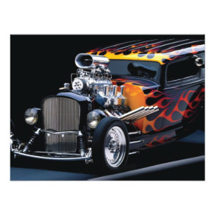 Hot rod photo print