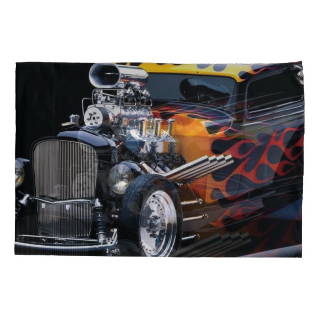 Hot rod pillowcase (Back-Left)