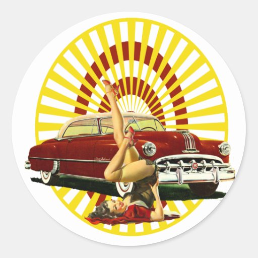 Ford pinup girl stickers #4