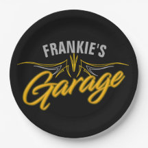 Hot Rod Retro Neon Pinstripes Biker Custom Garage