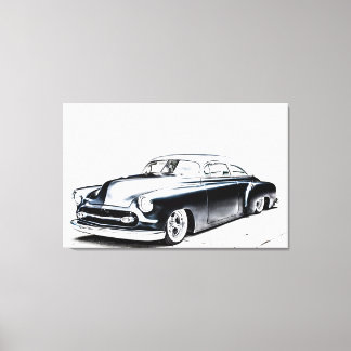 Hot Rod Stretched Canvas Print