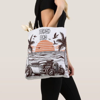 Hot Rod Surf Adventure Colouring Tote Bag