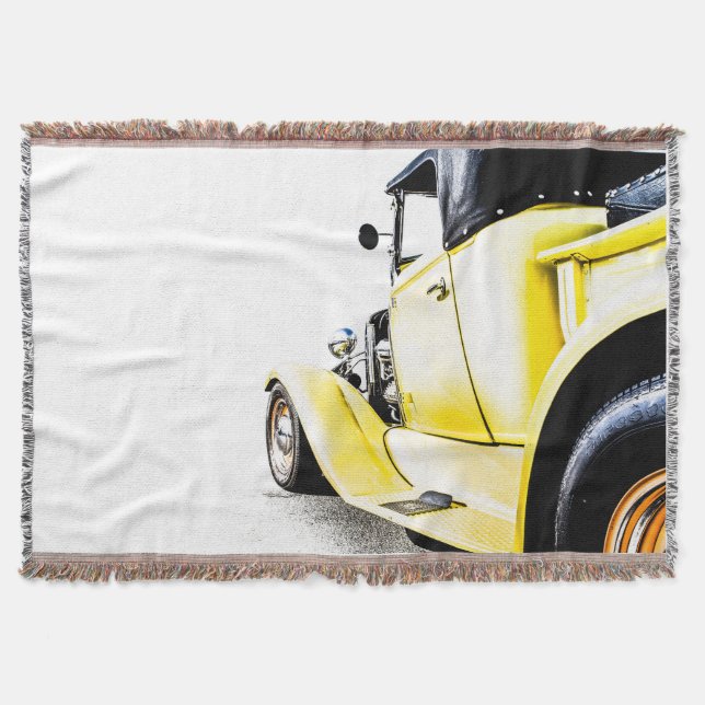 Hot Rod Throw Blanket (Front)