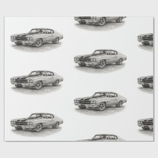 Hot Rod Wrapping Paper