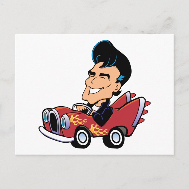 Hot Rodder Postcard (Front)