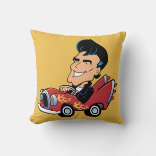 Hot Rodder Throw Pillow