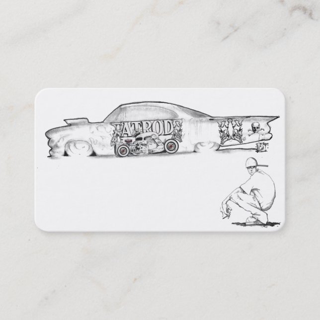 Hot Rods and Automobiles Business Card Ideas (Front)