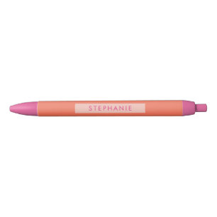 Hot rose et orange moderne stylo personnalisé tend
