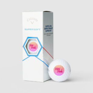 Hot rose inverse Callaway Supersoft balles de golf