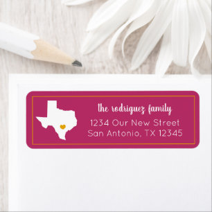 Hot Rose & Jaune Maison Sweet Home - Texas Moving