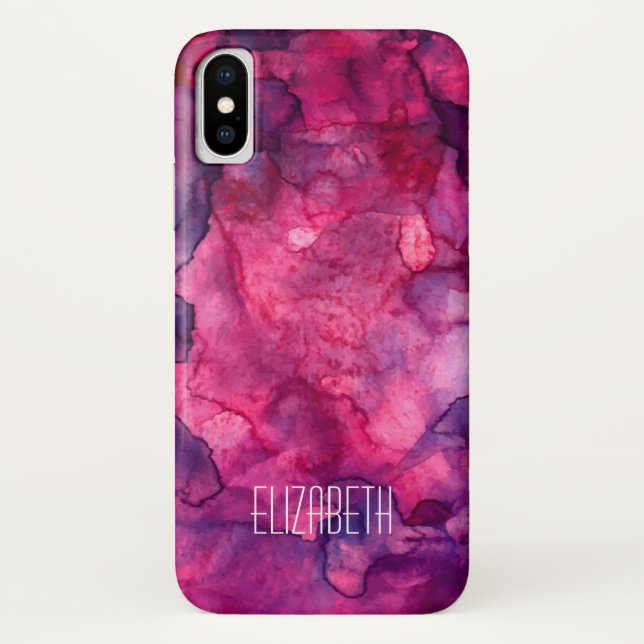 Hot rose Mashup Apple iPhone X Coque (Dos)