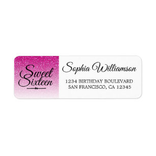 Hot rose Parties scintillant Sweet 16 Anniversaire