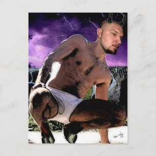Hot Satyr in Briefs Postcard