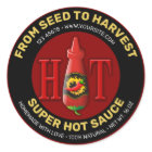 Hot Sauce Bottle Label