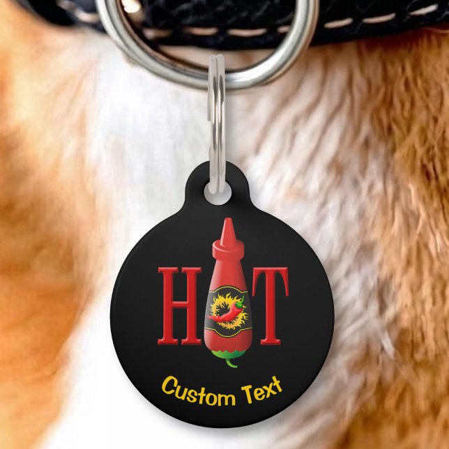 Hot Sauce Bottle Pet Tag (Creator Uploaded)