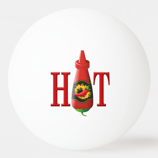 Hot Sauce Bottle Ping-Pong Ball (Front)