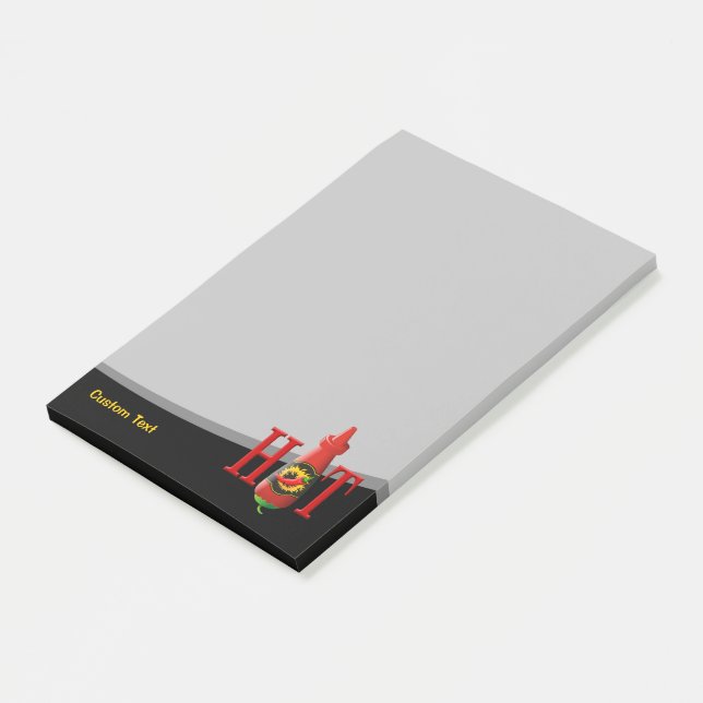 Hot Sauce Bottle Post-it Notes (Angled)