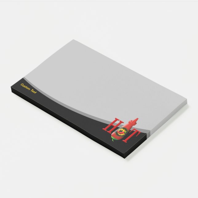 Hot Sauce Bottle Post-it Notes (Angled)