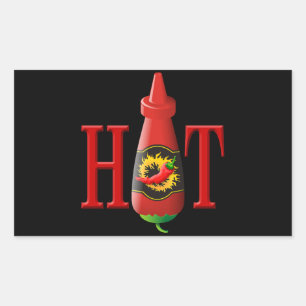 Hot sauce bottle sticker