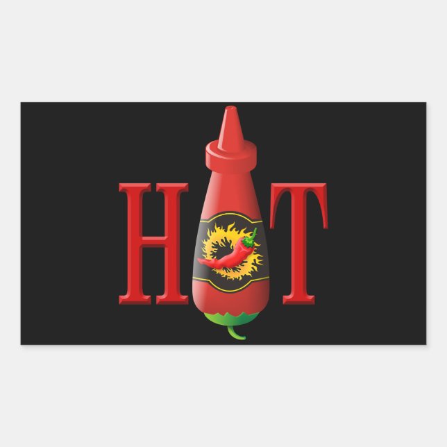 Hot sauce bottle sticker (Front)