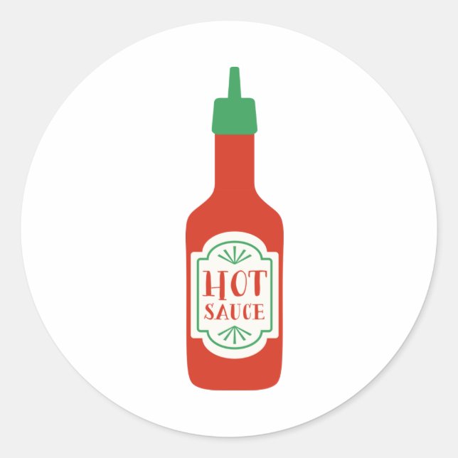 Hot Sauce Classic Round Sticker (Front)