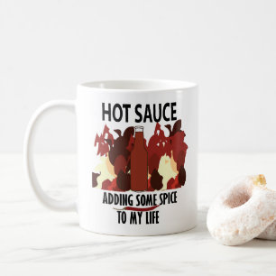 Hot Sauce Ketchup Fire Red Chili Pepper  Coffee Mug
