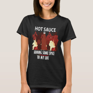 Hot Sauce Ketchup Fire Red Chili Pepper T-Shirt