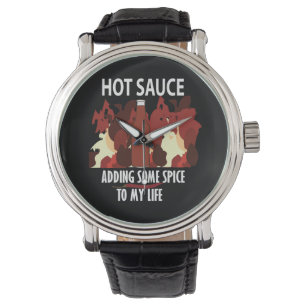 Hot Sauce Ketchup Fire Red Chili Pepper  Watch