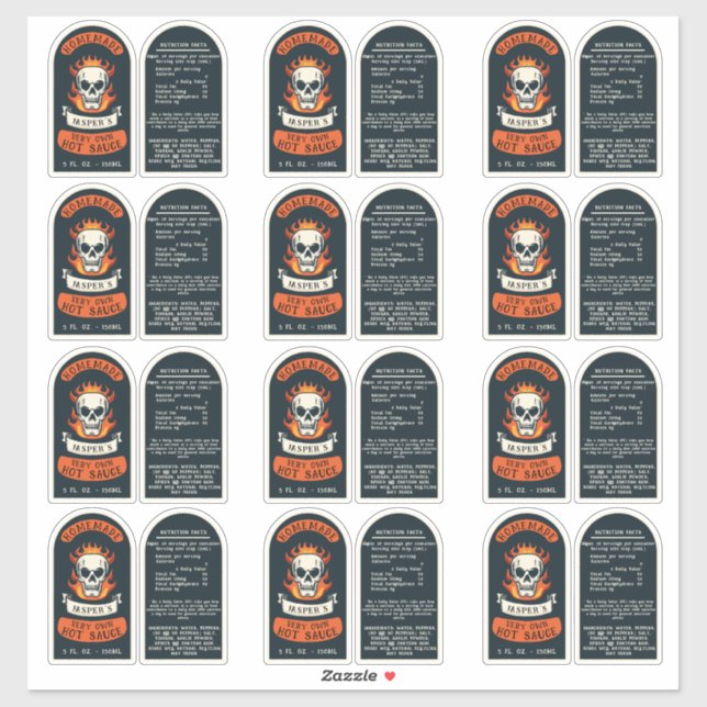 hot sauce labels (Sheet)