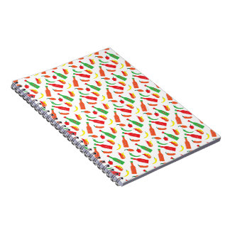 Hot Sauce Pattern Notebook