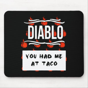 HOT SAUCES Group Halloween DIABLO SAUCE You Had Me Mouse Pad