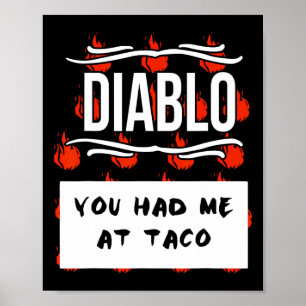 HOT SAUCES Group Halloween DIABLO SAUCE You Had Me Poster