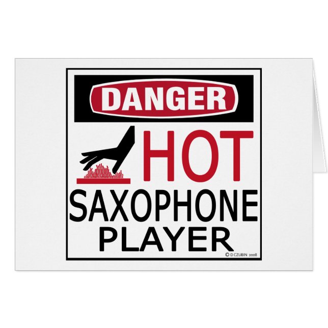 Hot Saxophone Player (Front Horizontal)