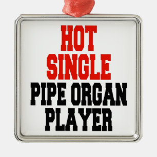 Hot Single Pipe Organ Player Metal Ornament