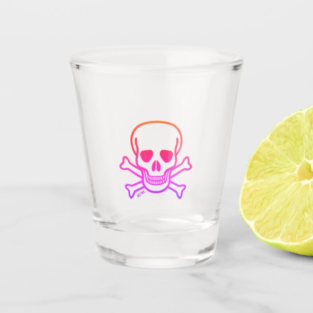 Hot Skull shot glass (Front)