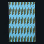 HOT & SPICY chiles jalapeno pattern Kitchen Towel<br><div class="desc">Decorate your kitchen with this fun and spicy jalapeno dish towel. Makes a great housewarming or wedding gift! 
You can customize it and add text too.
Check my shop for lots more colours and patterns!</div>