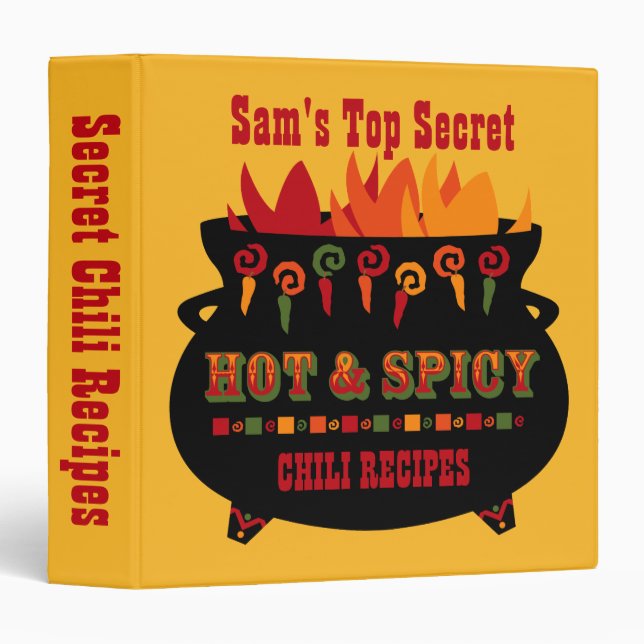 Hot & Spicy Recipe Binder (Front/Spine)