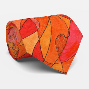 "Hot Spot" Abstract Design Tie