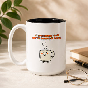 Hot Spreadsheets Office Humour Data Lover Design Two-Tone Coffee Mug