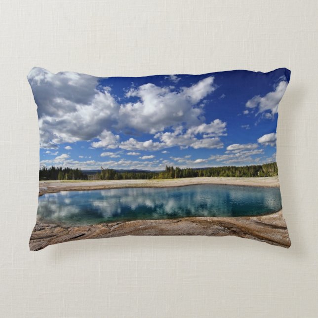 Hot Spring Decorative Pillow (Front)