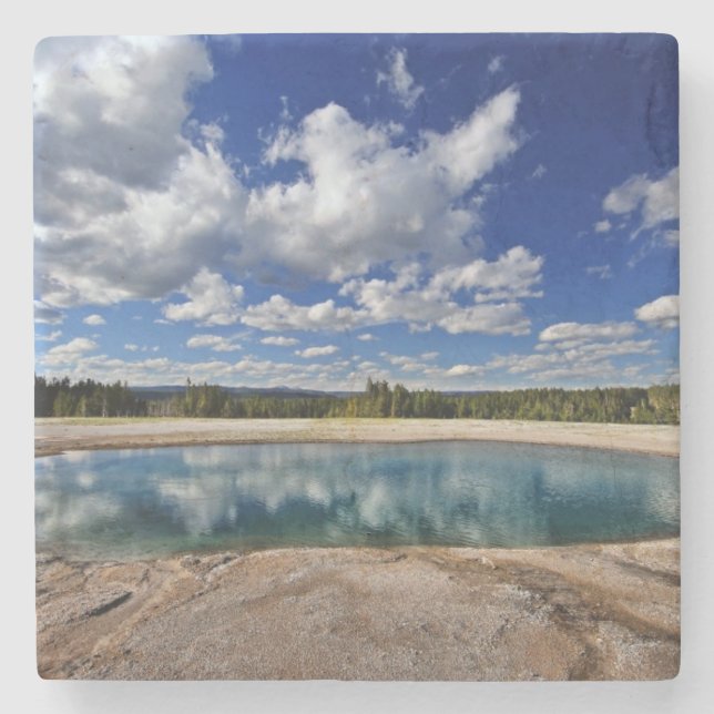Hot Spring Stone Coaster (Front)