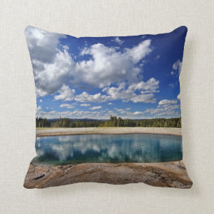 Hot Spring Throw Pillow