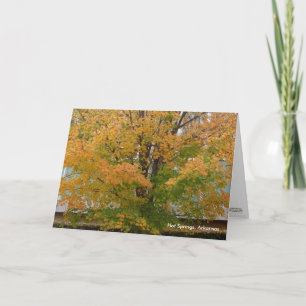 Hot Springs, AR Autumn Leaves Greeting Card