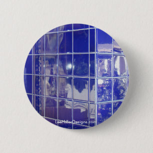 Hot Springs, AR BlueTile Reflection Gifts Apparel 2 Inch Round Button