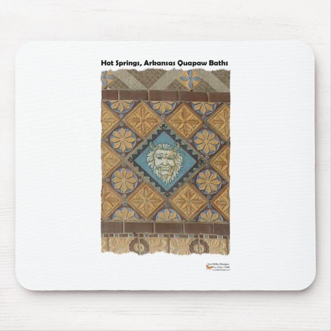 Hot Springs, AR Quapaw Dome Tiles Gifts Apparel Mouse Pad (Front)