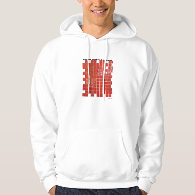 Hot Springs, AR Red Tiles Central Ave Gifts Hoodie (Front)